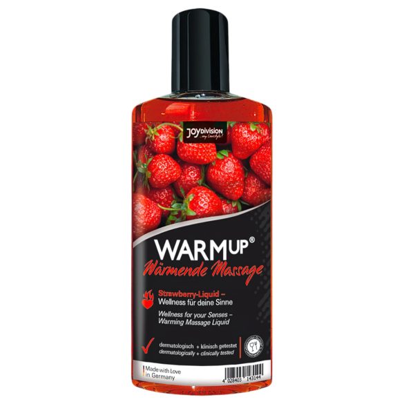 JoyDivision WARMup - Varmende Massageolie - Jordbær (150ml)