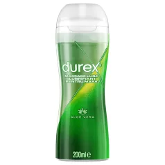 Durex - massageolie og glidecreme - aloe vera - 200ml