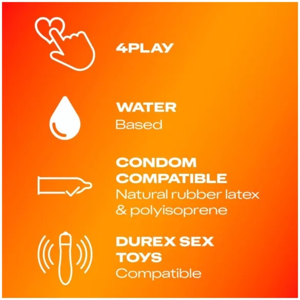 Durex - massageolie og glidecreme - ylang ylang - 200ml