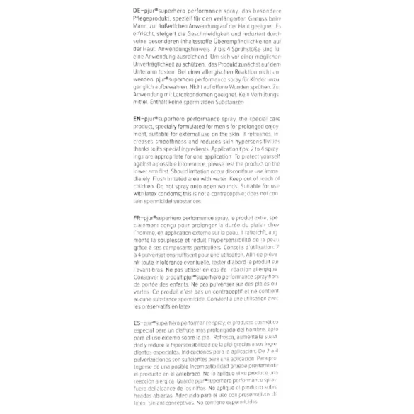 Pjur - forsinkelsesspray til mænd - langvarig effekt - 20ml