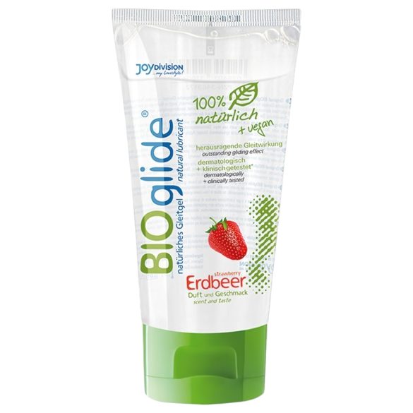 BIOglide vandbaseret glidecreme - jordbær (80ml)