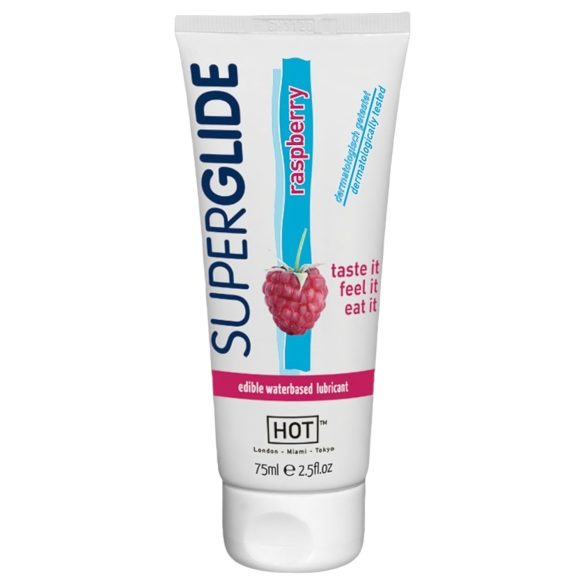 HOT Superglide Hindbær - spiselig glidecreme (75ml)
