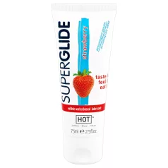 HOT Superglide - spiseligt glidecreme - jordbær - 75ml
