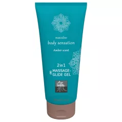 Shiatsu - massage glidecreme - 2i1 med amber duft - 200ml