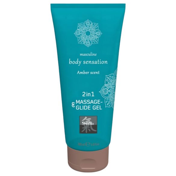 Shiatsu 2-i-1 Amber Duft - massage glidecreme - rav (200 ml)