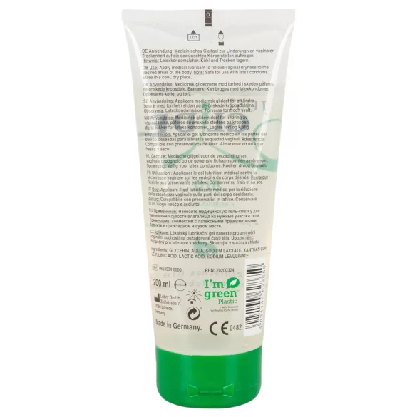 Just Glide Bio - vandbaseret vegansk glidecreme (50 ml) - 200ml