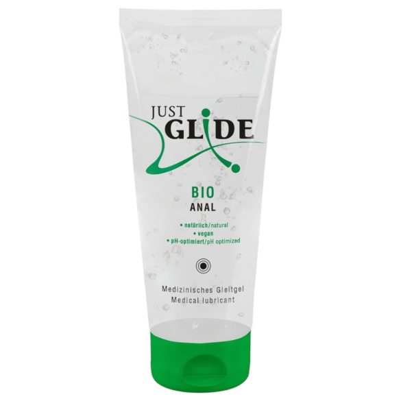 Just Glide Bio ANAL - vandbaseret vegansk glidecreme (200 ml)