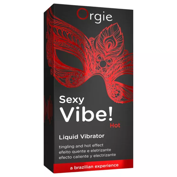 Orgie - flydende vibrator - varmende, jordbærsmag - 15ml