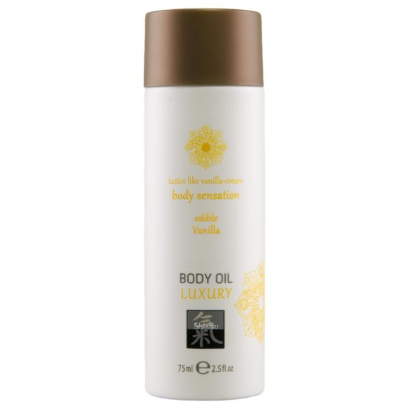 Shiatsu Luxury - spiselig massageolie - vanilje (75ml)