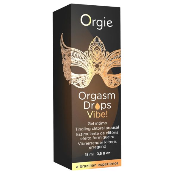 Orgie Orgasm Drops Vibe - Kildrende Intim Gel til Kvinder (15ml)