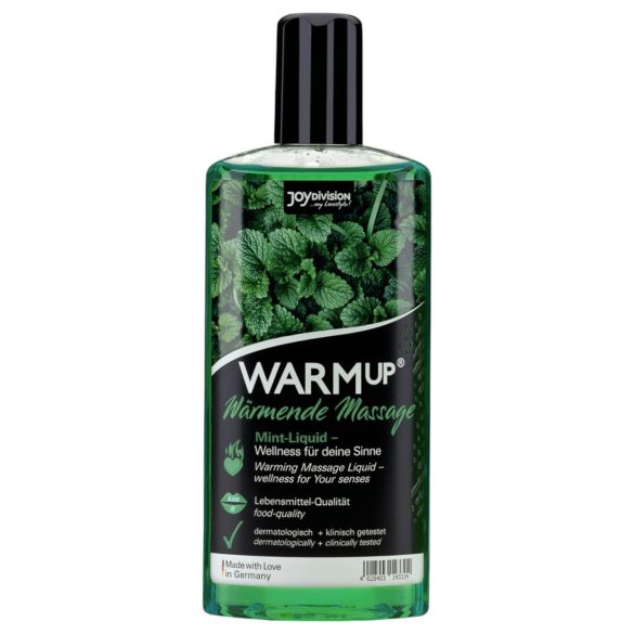 JoyDivision WARMup - varmende massageolie - mint (150ml)