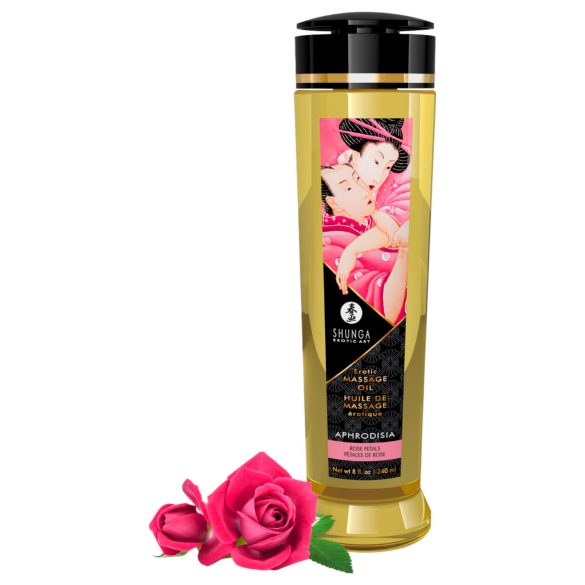 Shunga massageolie - rose (240ml)