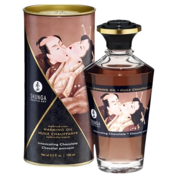 Shunga - varmende massageolie - chokolade (100ml)