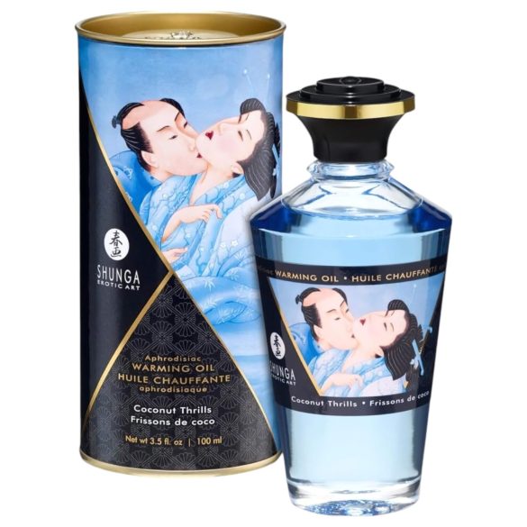 Shunga - varmende massageolie - kokos (100ml)