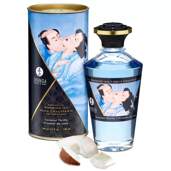 Shunga - massageolie med varmeeffekt - kokos - 100ml