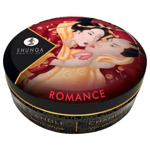 Shunga - massage-lys - jordbær (30ml)