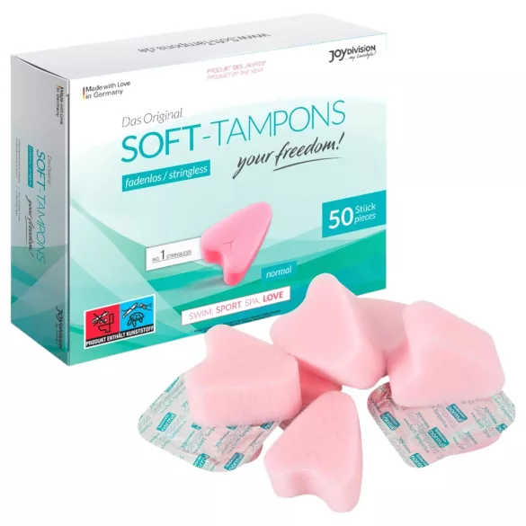 JoyDivision Soft-Tampons - blød tampon uden snor (50 stk.)