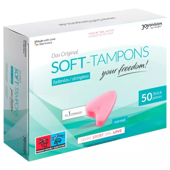 JoyDivision Soft-Tampons - blød tampon uden snor (50 stk.)
