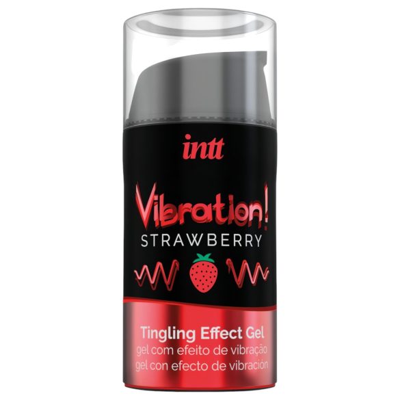 Intt Vibrerende Gel - Jordbær (15ml)