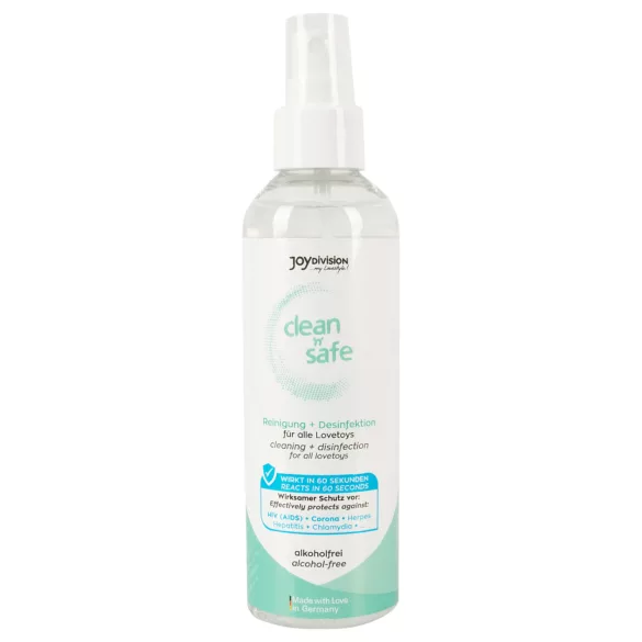JoyDivision Clean Safe - desinfektionsspray og rengøringsspray - 200ml