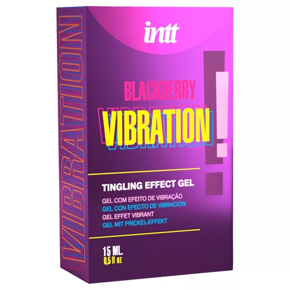 Intt Vibration! - flydende vibrator - brombær - 15ml
