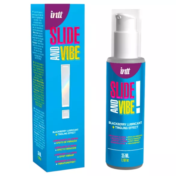 Intt - spiselig pirrende intimgel glidecreme - brombær 35ml