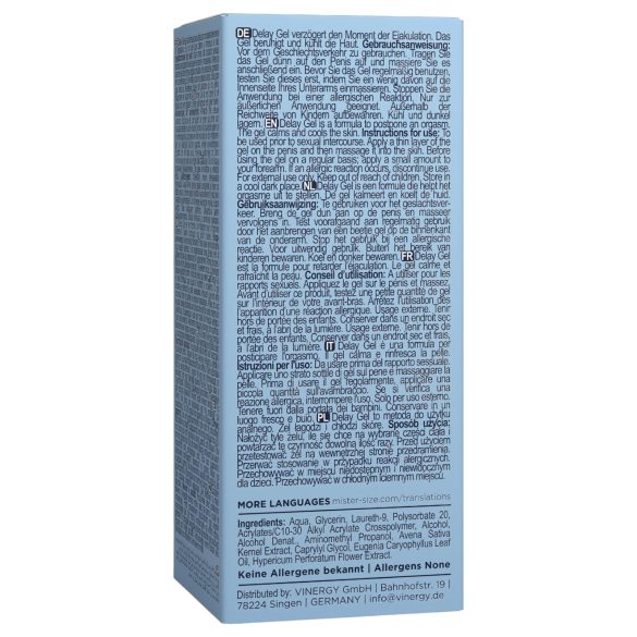 Mister Size - forsinkende gel til udløsning (50ml)