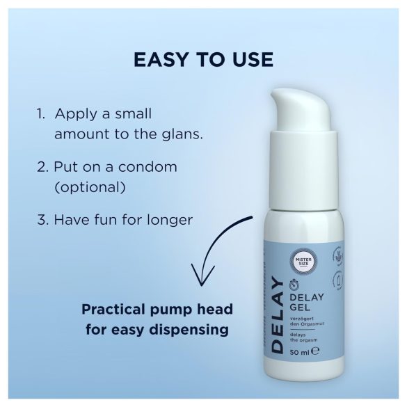 Mister Size - forsinkende gel til udløsning (50ml)