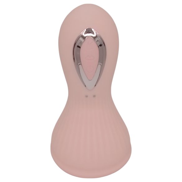Lonely - genopladelig, vandtæt brystvibrator med suge- og slikkefunktion (pink)