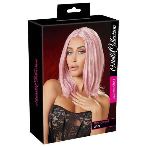 Cottelli - paryk bob halvlang - pink