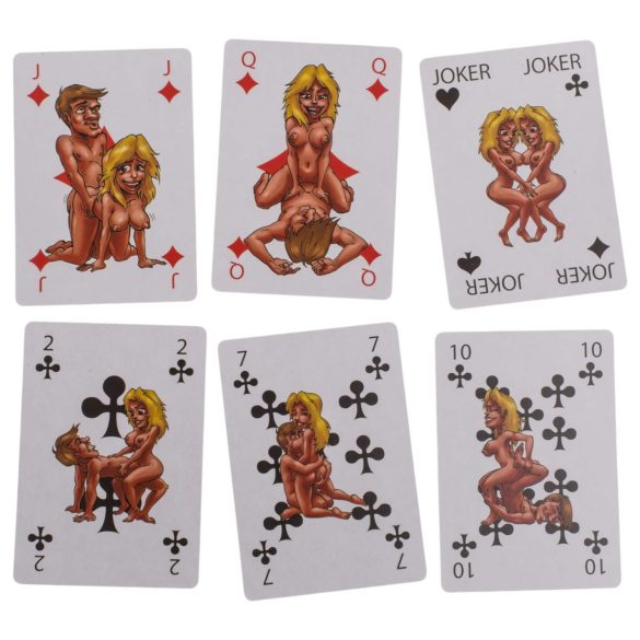 Kama Sutra - spillekort med erotiske motiver - 24 stk