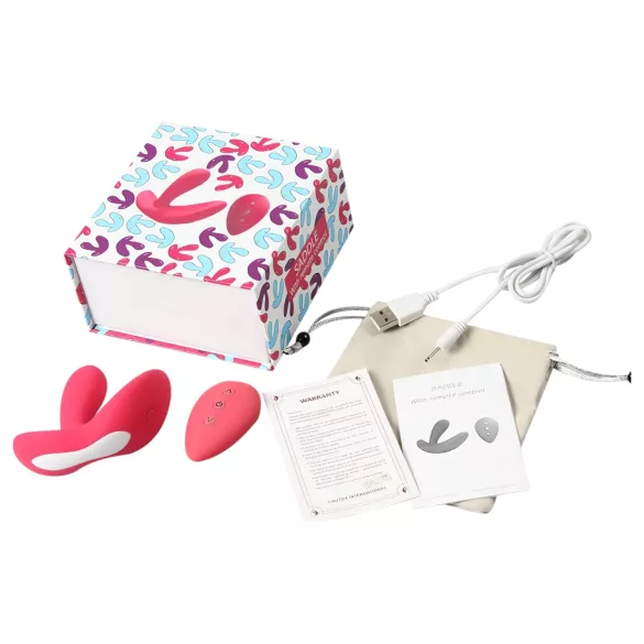 Cotoxo - prostata vibrator med fjernbetjening - silikone - rød