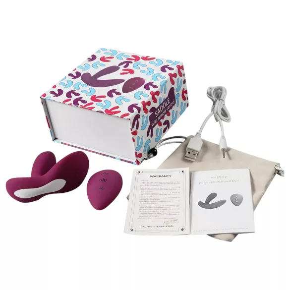 Cotoxo Saddle - prostata vibrator med fjernbetjening - lilla