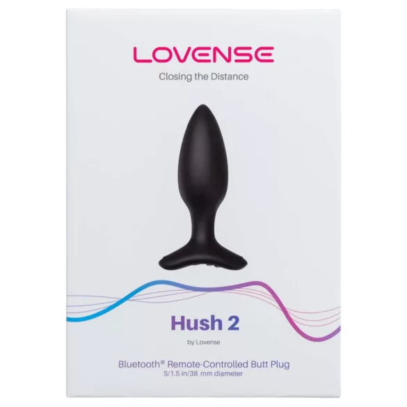 Lovense Hush 2 S - App-styret analvibrator (38 mm, sort)