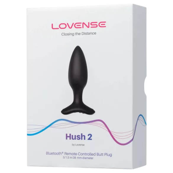 Lovense Hush 2 S - App-styret analvibrator (38 mm, sort)