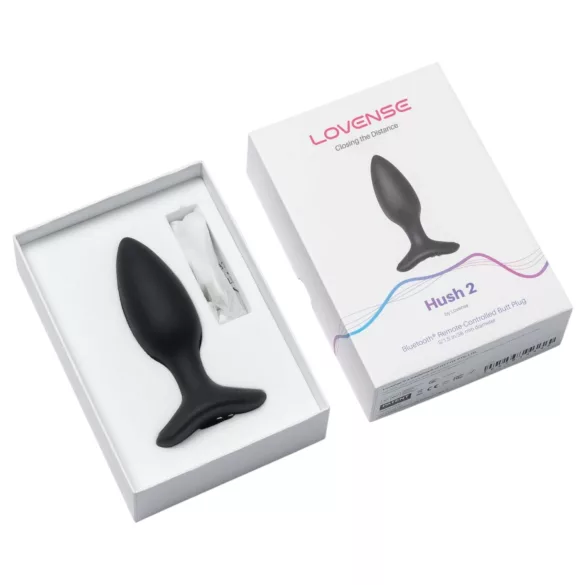 Lovense Hush 2 S - App-styret analvibrator (38 mm, sort)