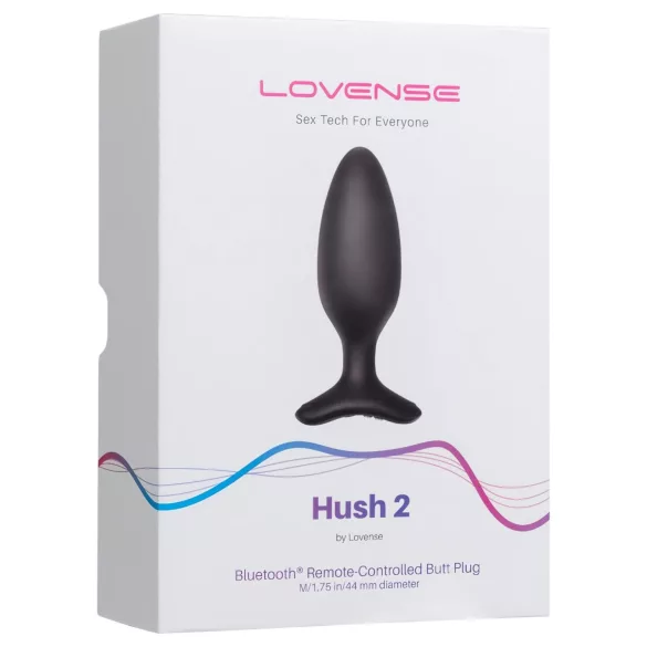 Lovense Hush 2 M - App-styret analvibrator (45 mm, sort)