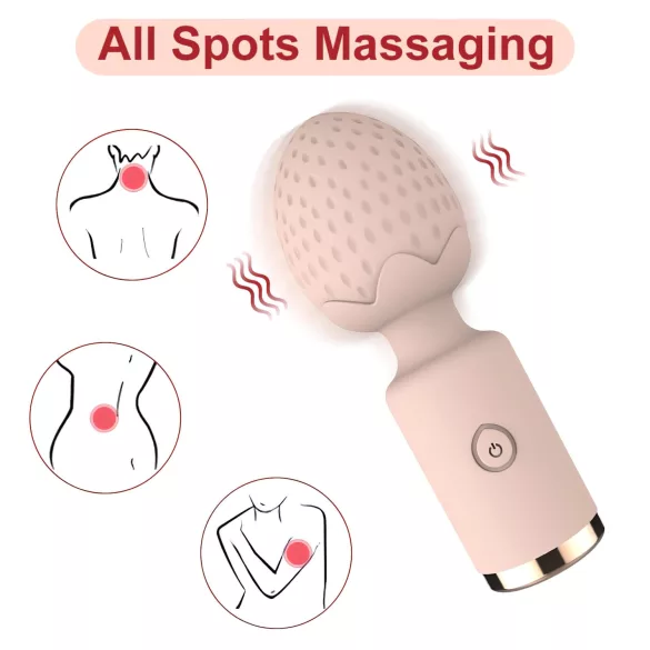Sunfo Strawberry - mini vibrator - vandtæt - pink