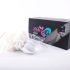 Sunfo - anal plug med kaninhale (sort-hvid)