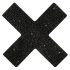 Glitrende brystvorteklistermærke - X
