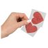 Skinnende hjertebrystvorte-stickers
