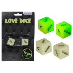 Selvlysende terning - glow in the dark - plast