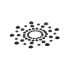 Glitrende diamantnipplecovers (sort)