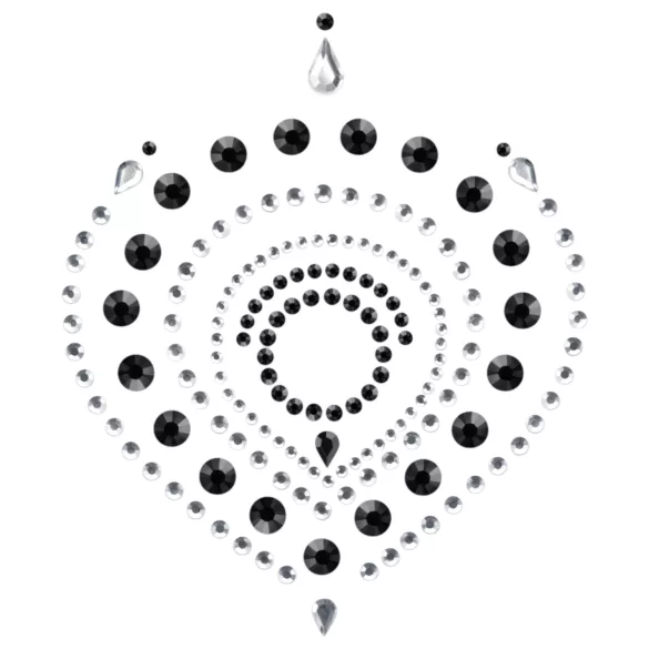 Glimmer diamanter - intim smykkesæt - 3 dele - sort