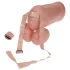 Cock Fighting - oppustelig strap-on penis - natur