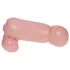 Cock Fighting - oppustelig strap-on penis - natur