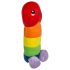 Regnbue-plys-penis 30 cm