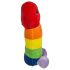Regnbue-plys-penis 30 cm