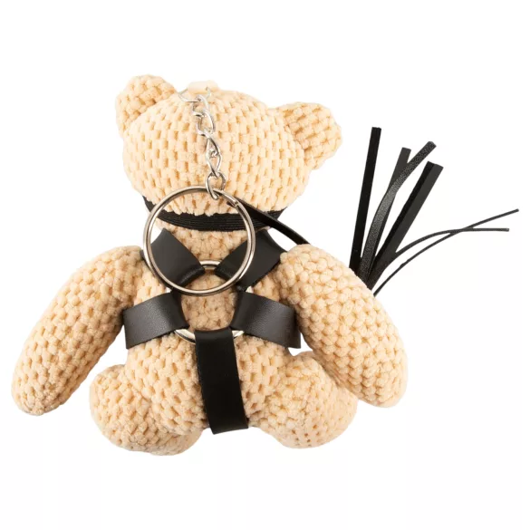 Bad Kitty - bondage bamse med pisk - blød plys