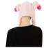 Sjov hat med bevægelige ører - pink